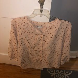 Madewell pink blouse